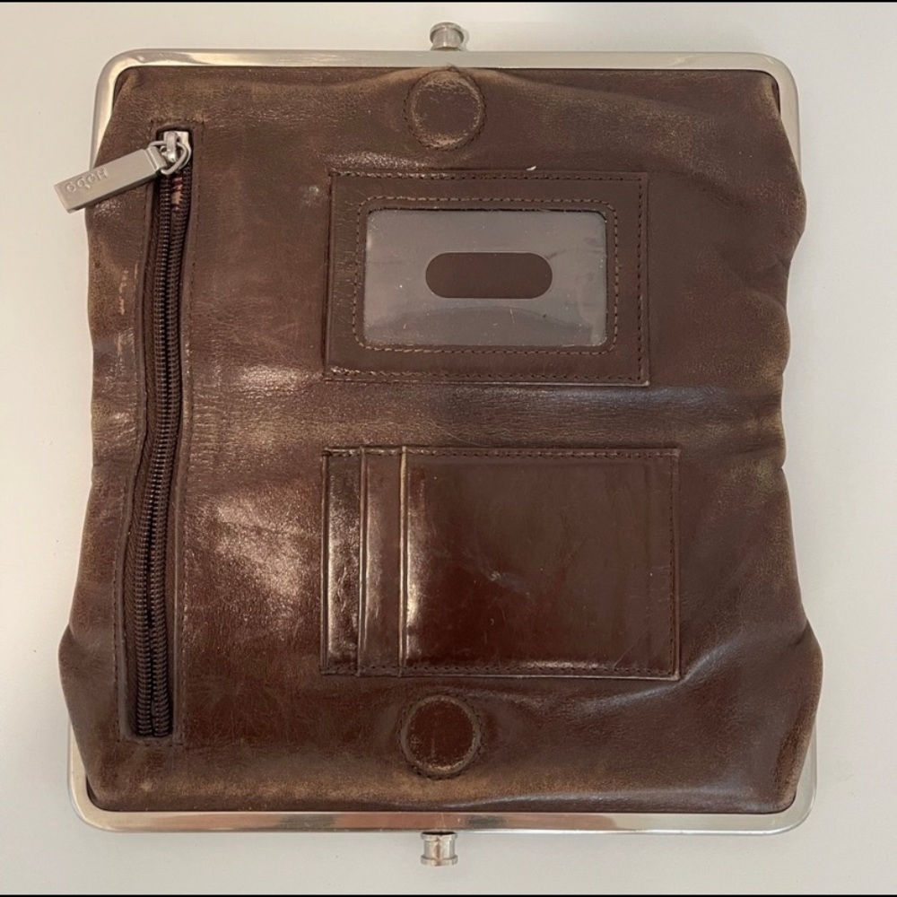 HOBO Brown Leather Clutch - Picture 2 of 10